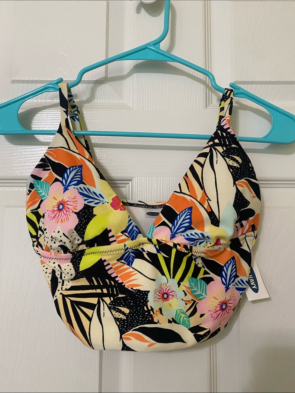 NWT Old Navy Floral Bikini Top